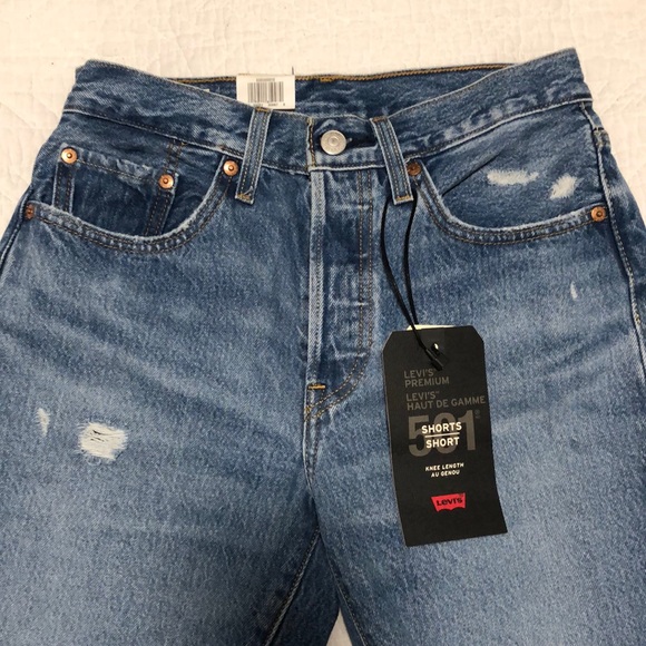 Levi 501 Knee High Shorts - Picture 2 of 4